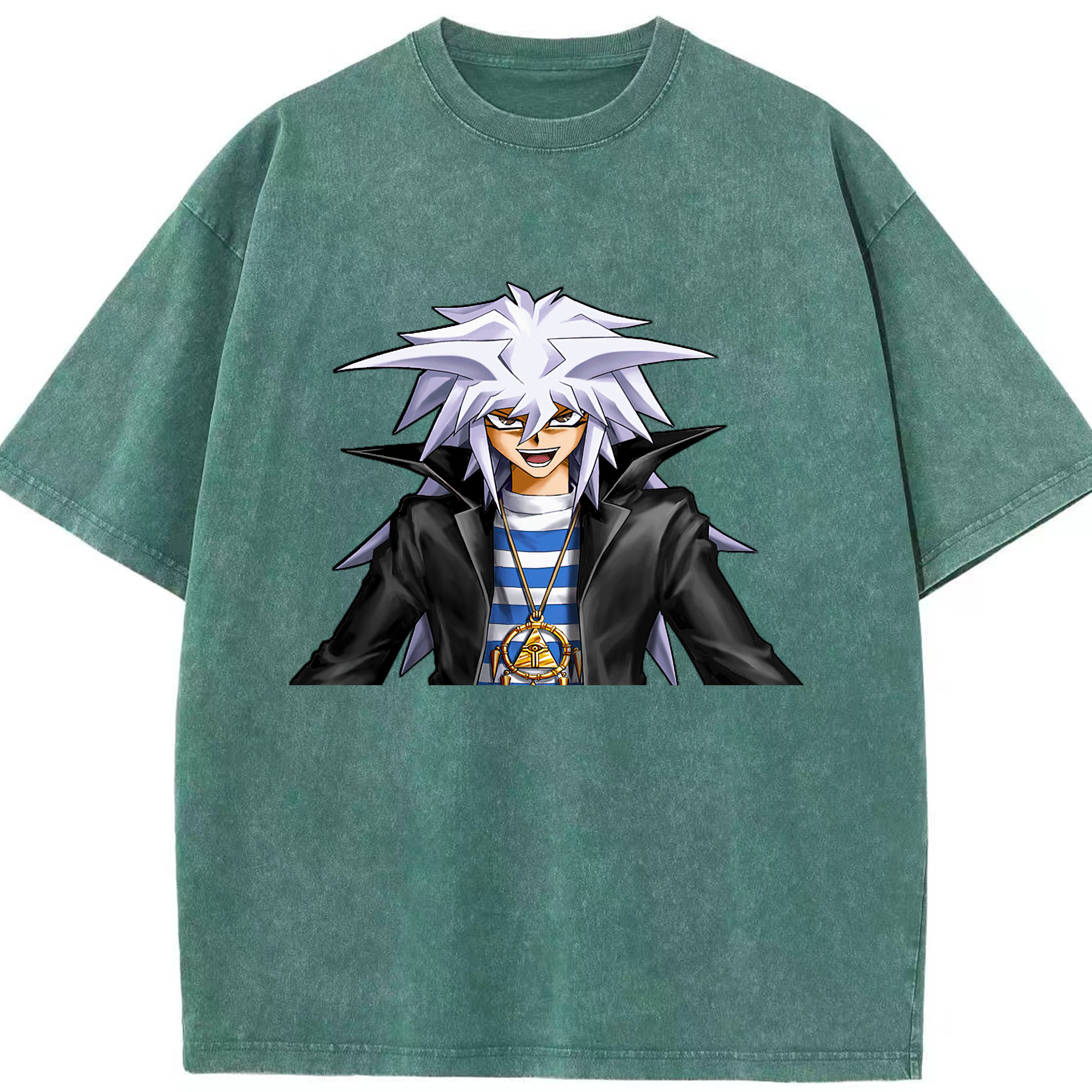 （画像用） 遊☆戯☆王 Yu-Gi-Oh! 綿100% ヴィンテージ風 半袖Tシャツ（フロントプリント）